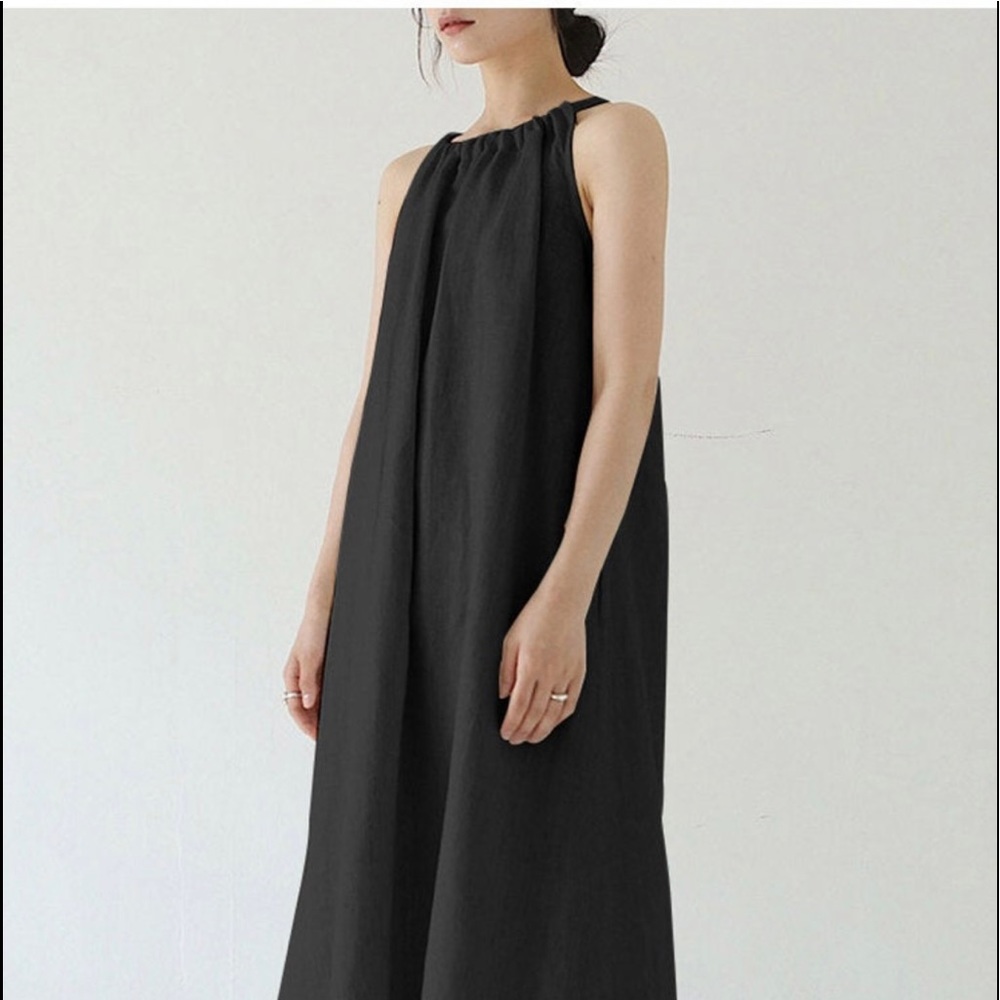 ⭐️ Plus size Cotten & Linen bend  Maxie Dress